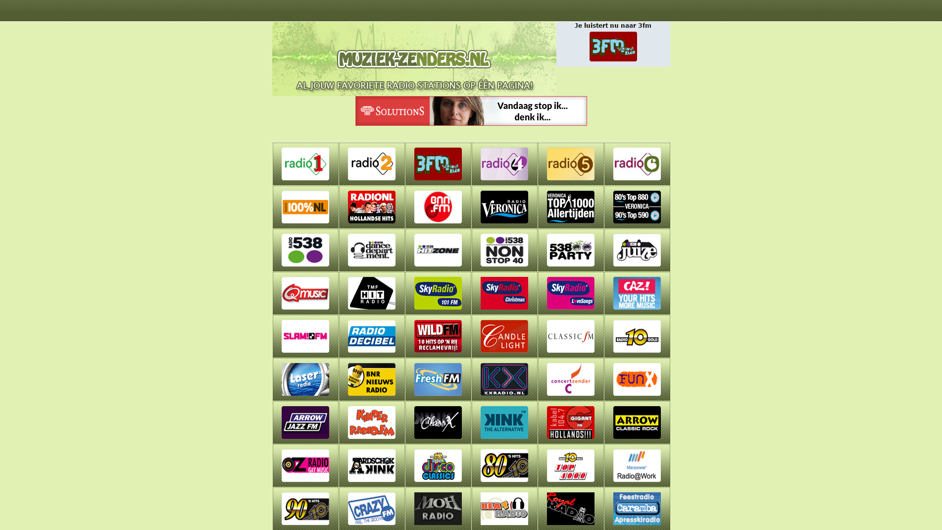 Muziek zenders » MuziekZenders.nl » Al je favoriete muziekzenders bij elkaar! Muziek zenders » MuziekZenders.nl » Al je favoriete muziekzenders bij elkaar!